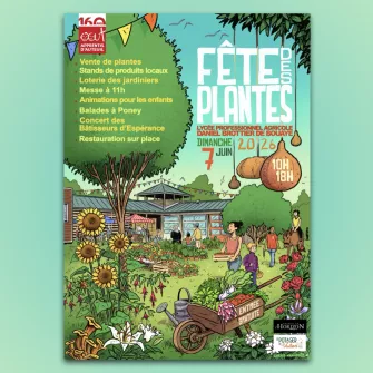 Affiche Fête des plantes 2026 - Lycée Daniel Brottier 